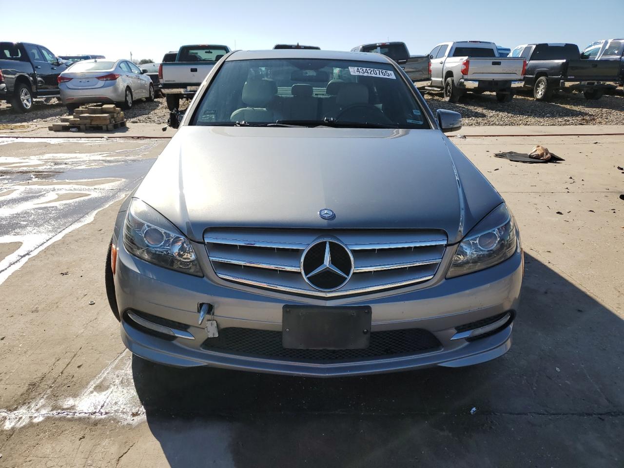 2011 Mercedes-Benz C-klasse VIN WDDGF5EB2BF636798 Copart auction photo, side damage thumbnail 5