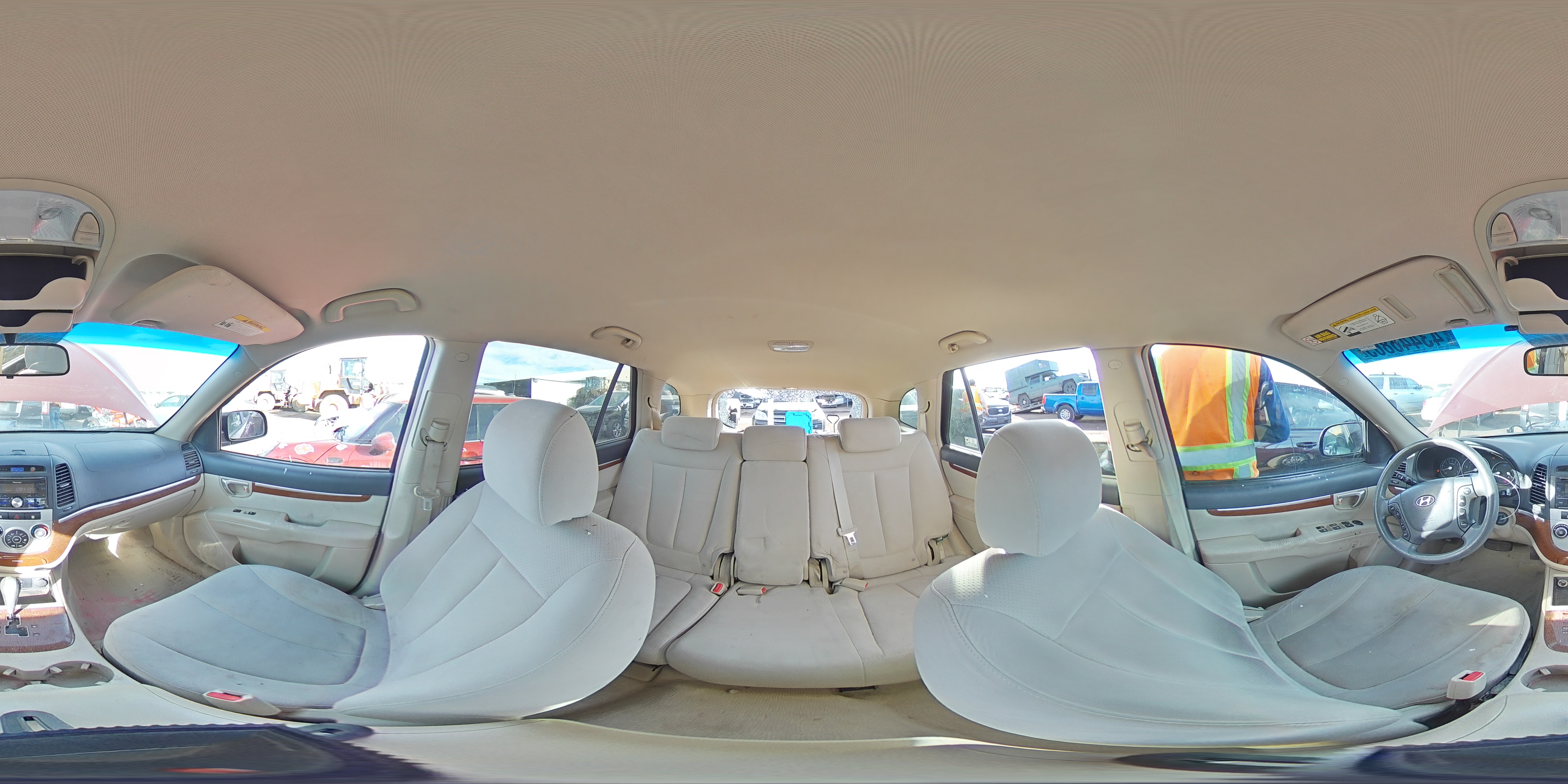 2009 Hyundai Santa Fe VIN 5NMSG73D99H282650 Copart auction photo, rear end / side damage thumbnail 14