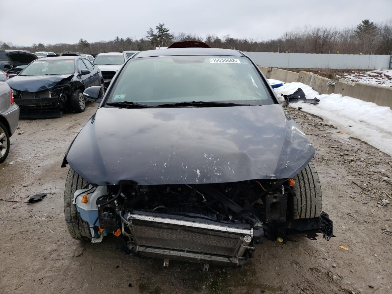 2017 Hyundai Elantra VIN KMHD04LB3HU355718 Copart auction photo, front end / side damage thumbnail 5