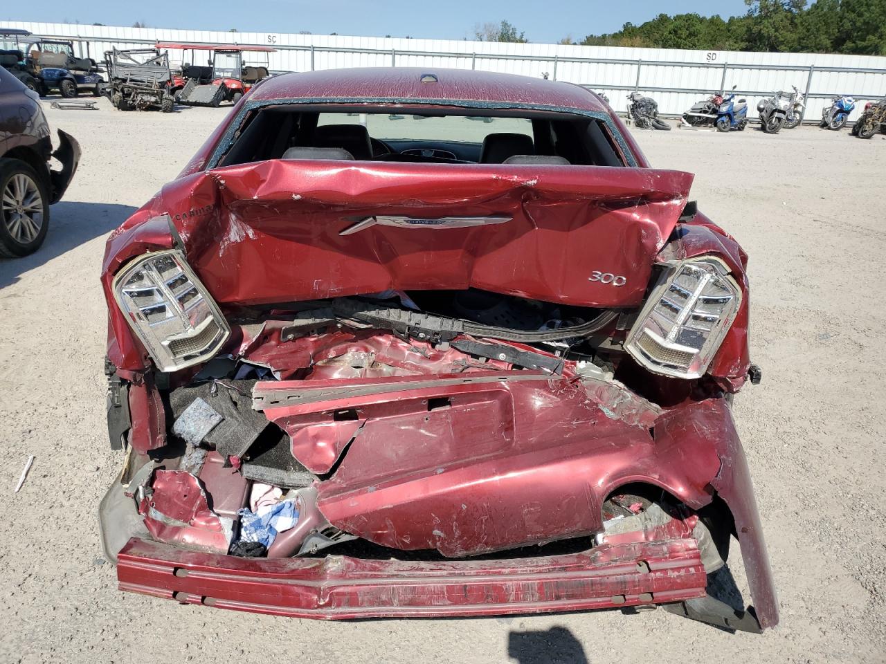 2014 Chrysler 300 VIN 2C3CCAAG4EH278395 Copart auction photo, rear end / front end damage thumbnail 6