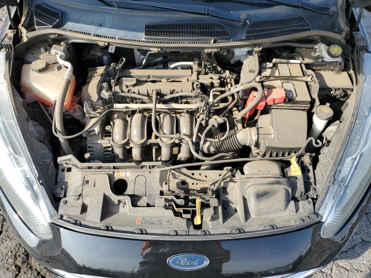 2018 Ford Fiesta VIN 3FADP4BJ6JM136518 Copart auction photo, side / front end damage thumbnail 13