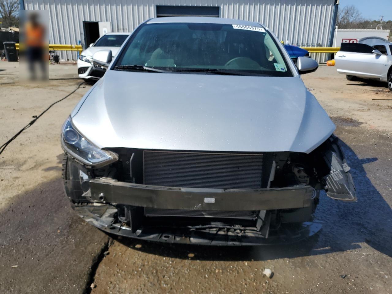 2018 Hyundai Elantra VIN KMHD84LF9JU473337 Copart auction photo, front end damage thumbnail 5