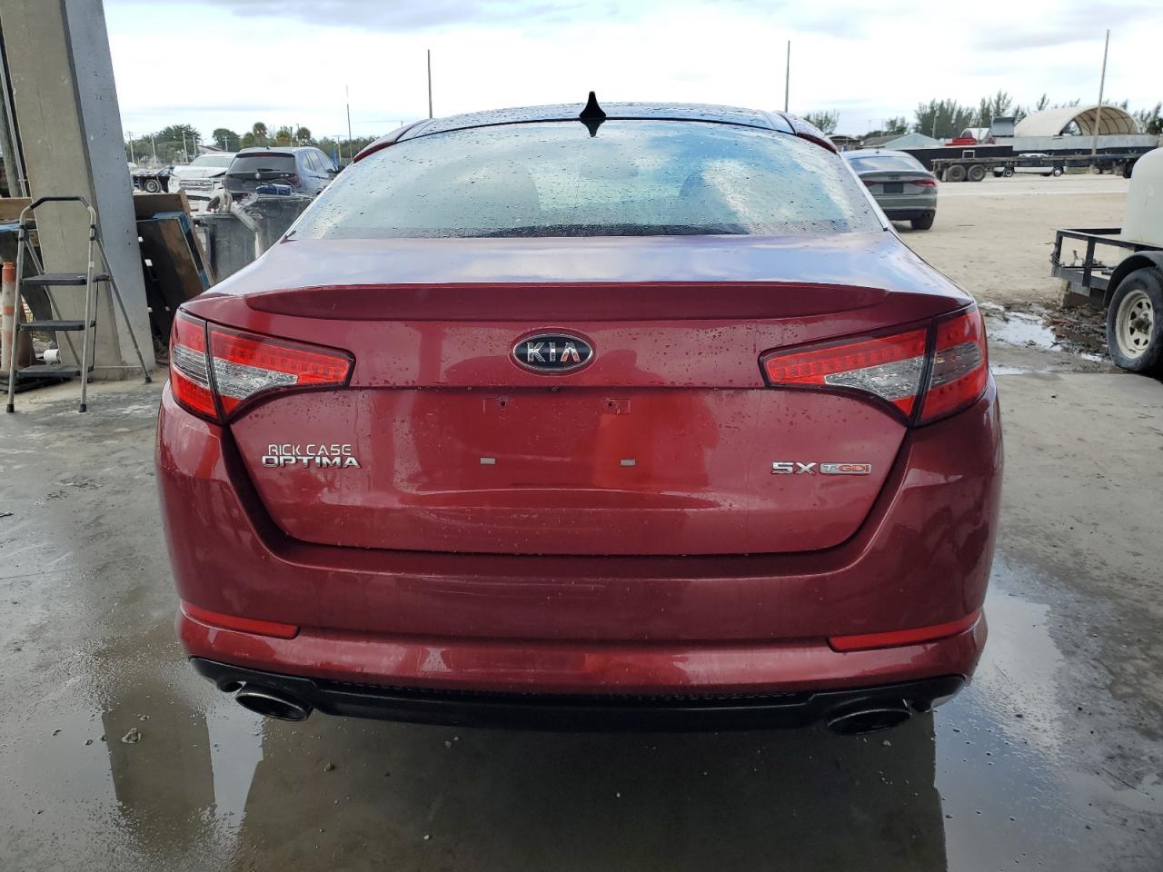 2012 KIA Optima VIN 5XXGR4A6XCG015543 Copart auction photo, front end / minor dent/scratches damage thumbnail 6