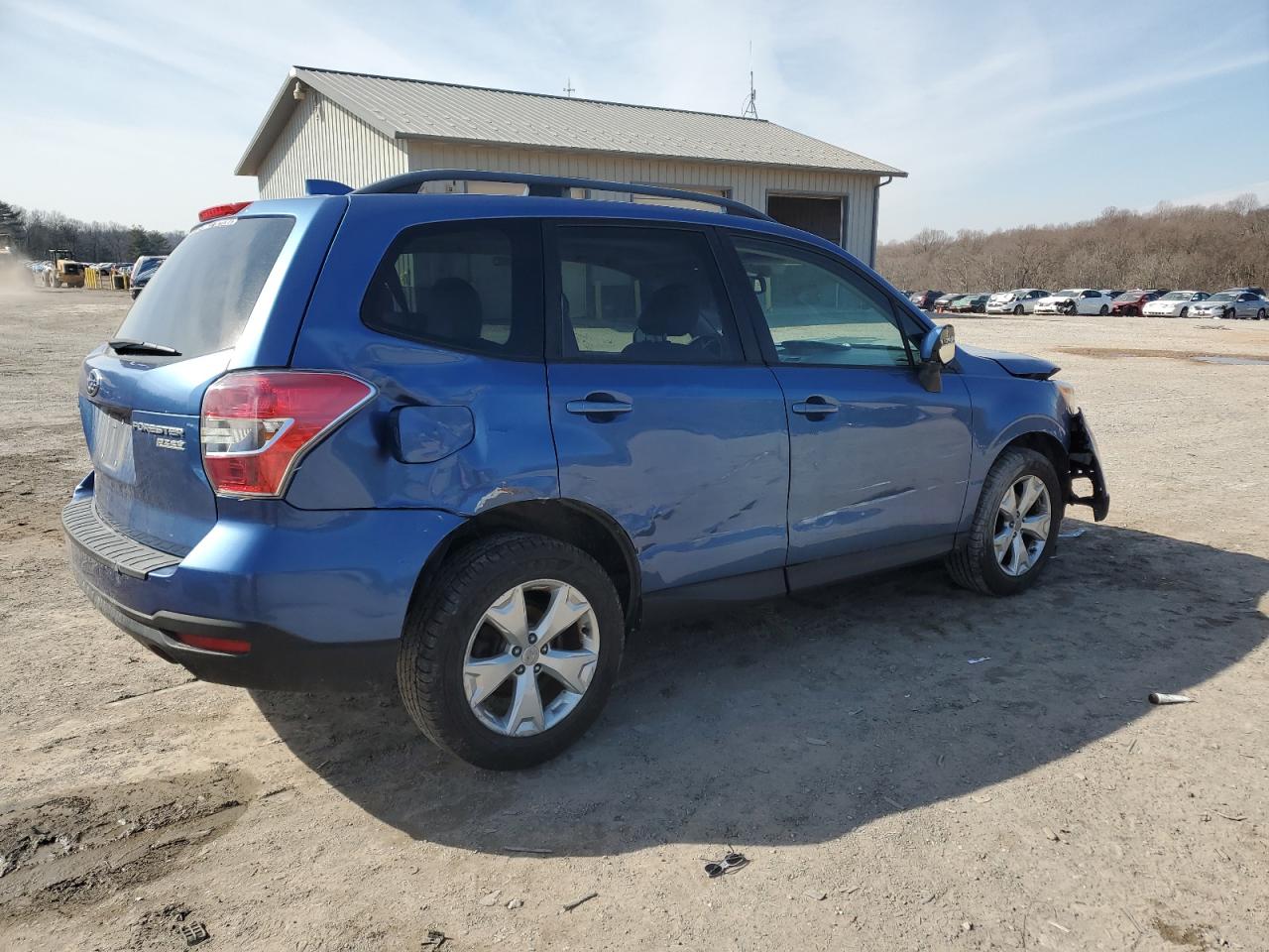 2016 Subaru Forester VIN JF2SJAFC7GH551875 Copart auction photo, front end / side damage thumbnail 3