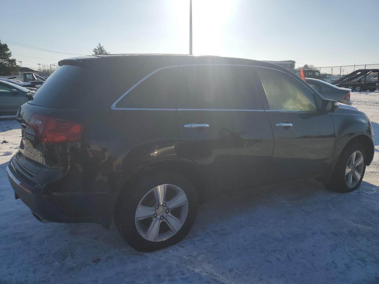 2012 Acura MDX VIN 2HNYD2H37CH505707 Copart auction photo, burn - interior damage thumbnail 3