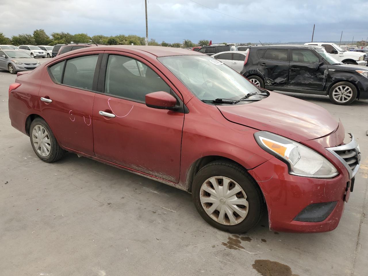 2018 Nissan Versa VIN 3N1CN7AP1JL843800 Copart auction photo, front end damage thumbnail 4