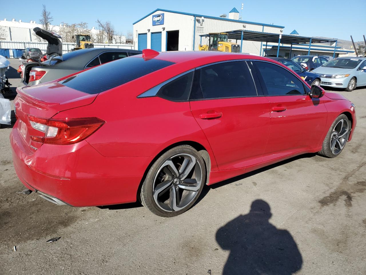 2020 Honda Accord VIN 1HGCV1F32LA117620 Copart auction photo, side damage thumbnail 3