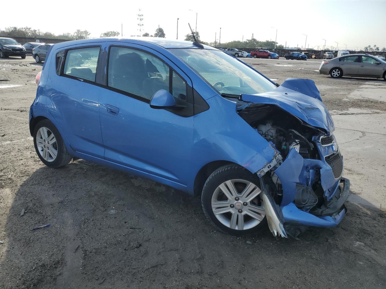 2013 Chevrolet Spark VIN KL8CB6S95DC564004 Copart auction photo, front end / rear end damage thumbnail 4