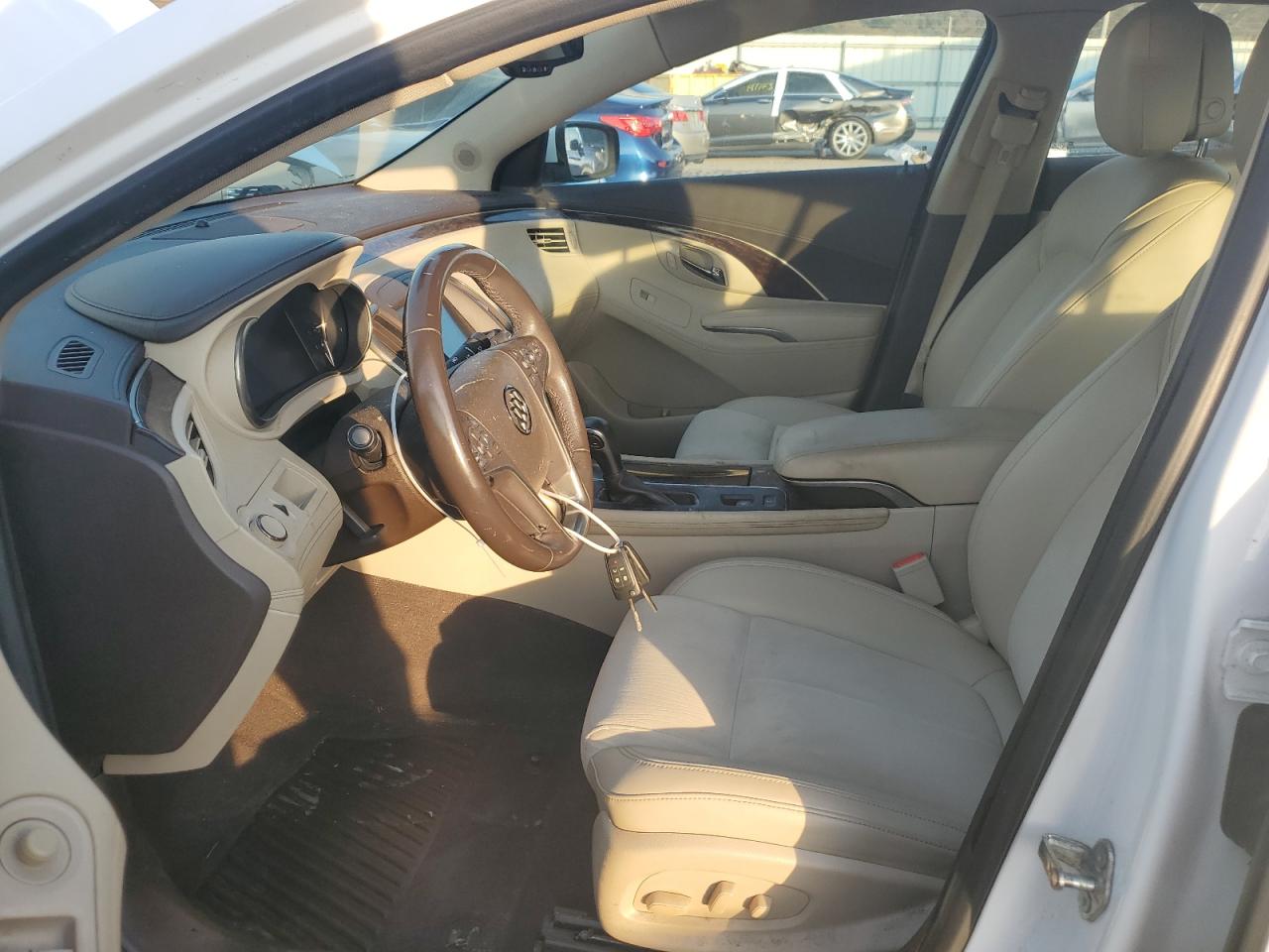 2014 Buick LaCrosse VIN 1G4GA5GR2EF170535 Copart auction photo, front end / side damage thumbnail 7