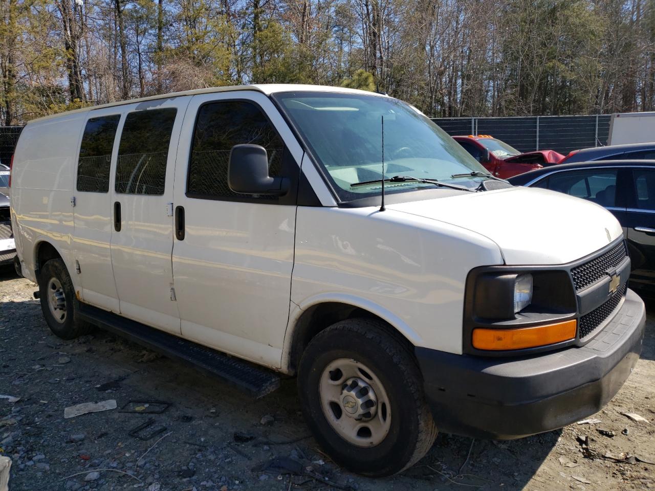 2013 Chevrolet Express VIN 1GCWGFFA2D1109410 Copart auction photo, rear end damage thumbnail 4