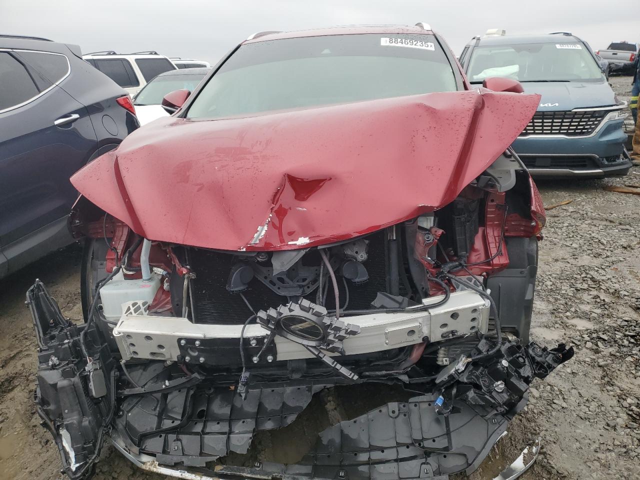 2022 Lexus RX VIN JTJHZKFA4N2040501 Copart auction photo, front end damage thumbnail 5