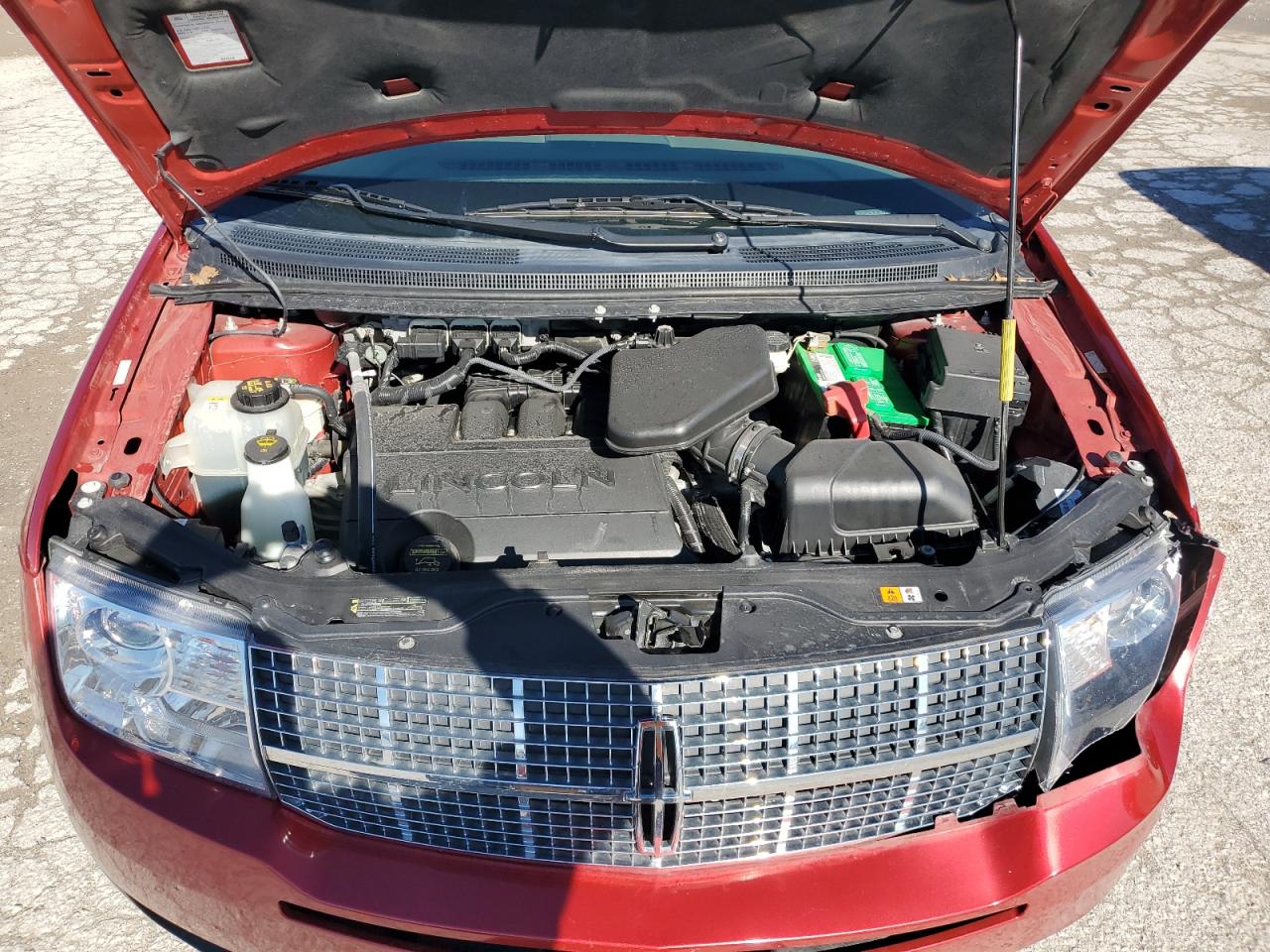 2010 Lincoln MKX VIN 2LMDJ8JC8ABJ13636 Copart auction photo, front end / undercarriage damage thumbnail 12