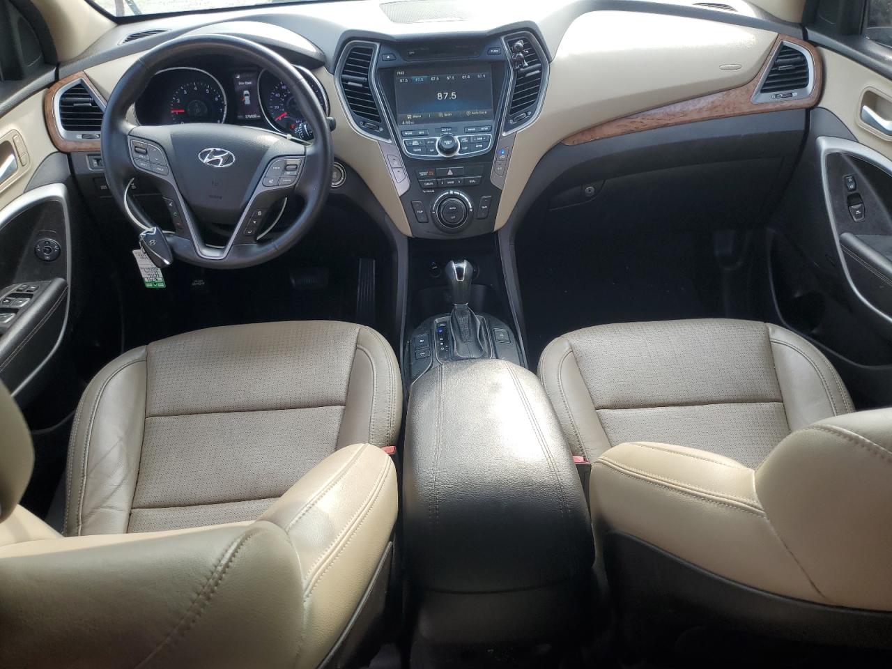 2016 Hyundai Santa Fe VIN 5XYZUDLB3GG313130 Copart auction photo, front end damage thumbnail 8