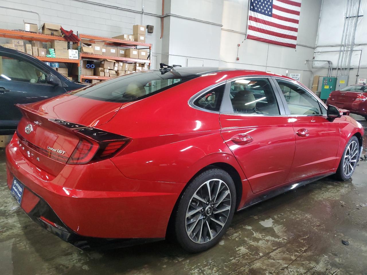2020 Hyundai Sonata VIN 5NPEH4J25LH044217 Copart auction photo, front end damage thumbnail 3