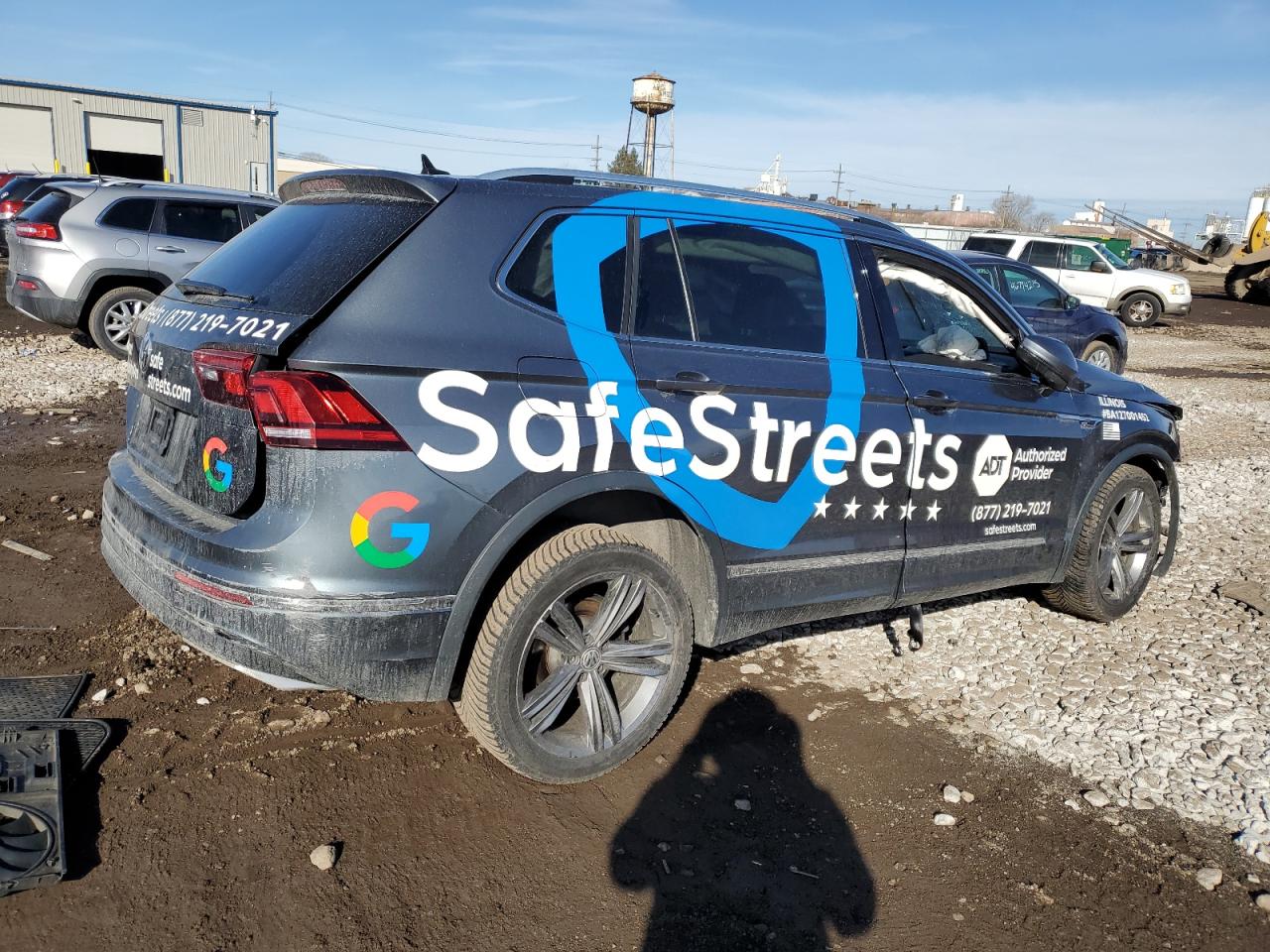 2019 Volkswagen Tiguan VIN 3VV3B7AX6KM068929 Copart auction photo, all over damage thumbnail 3