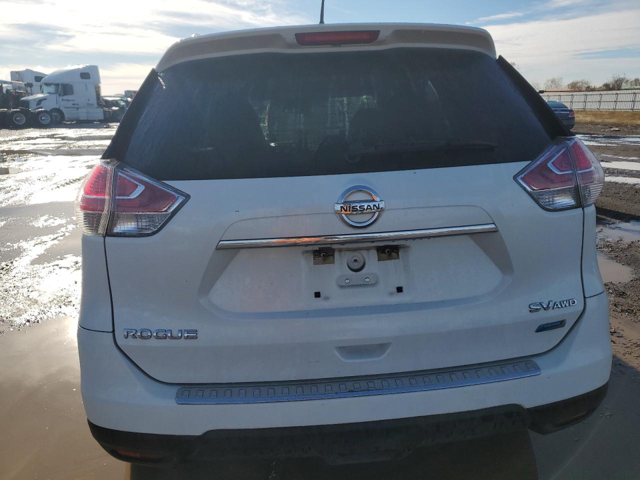 2014 Nissan Rogue VIN 5N1AT2MV9EC827235 Copart auction photo, front end / side damage thumbnail 6