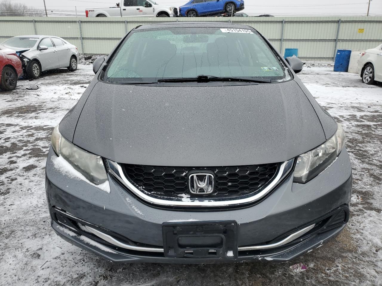 2013 Honda Civic VIN 2HGFB2F84DH504261 Copart auction photo, rear end / front end damage thumbnail 5