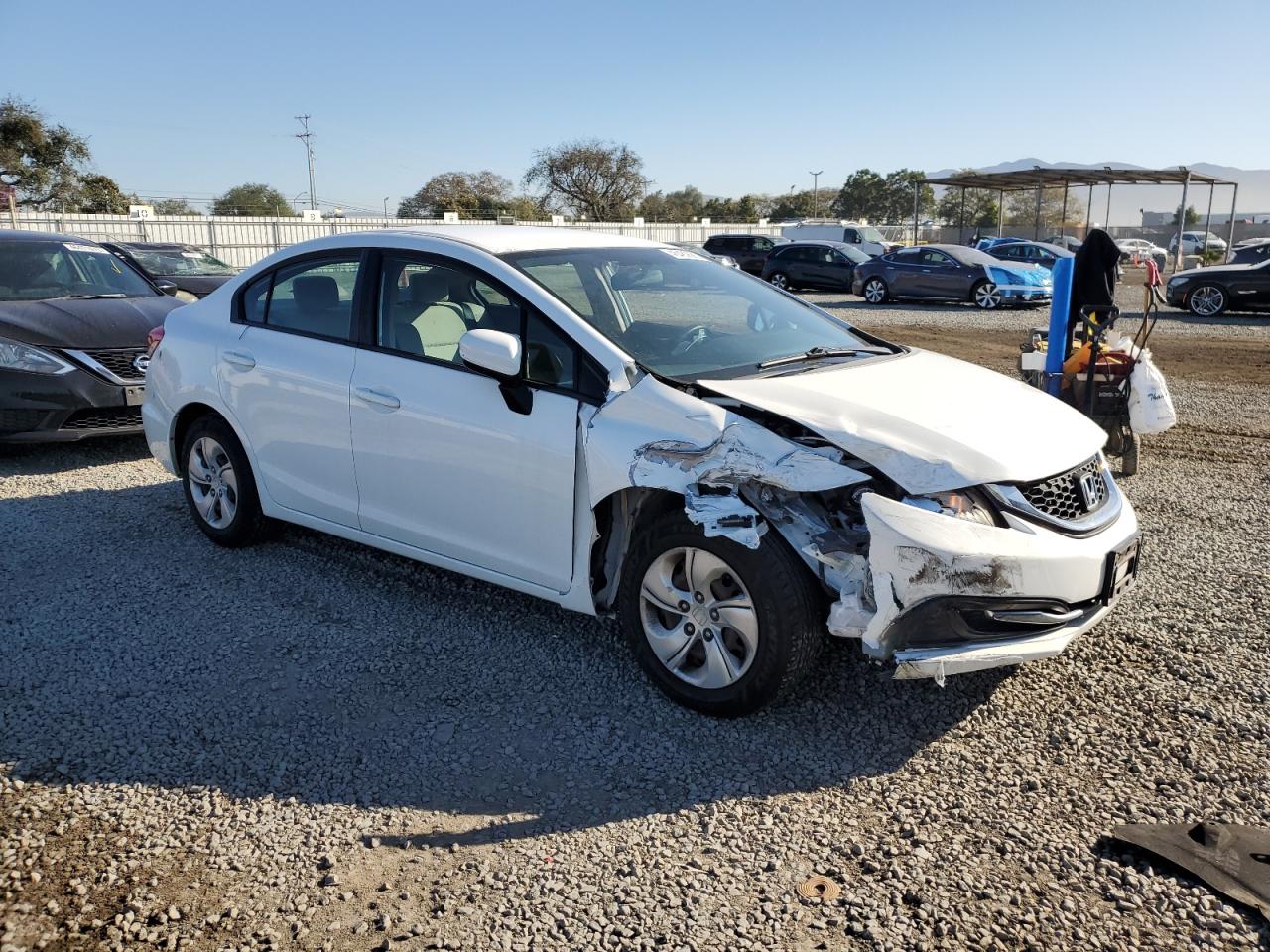2014 Honda Civic VIN 19XFB2F58EE221878 Copart auction photo, front end damage thumbnail 4