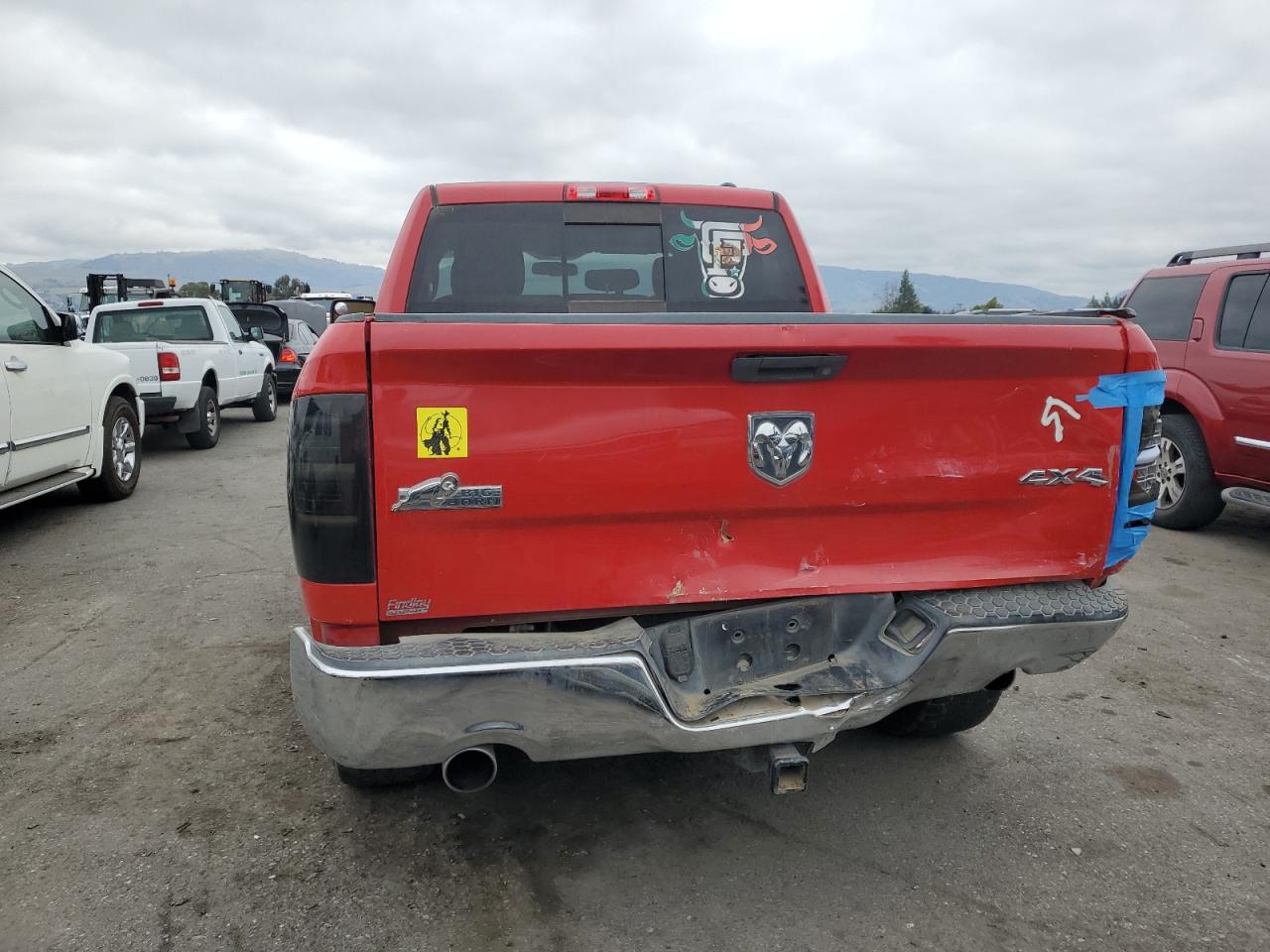 2011 Dodge RAM VIN 1D7RV1CT0BS551885 Copart auction photo, rear end damage thumbnail 6