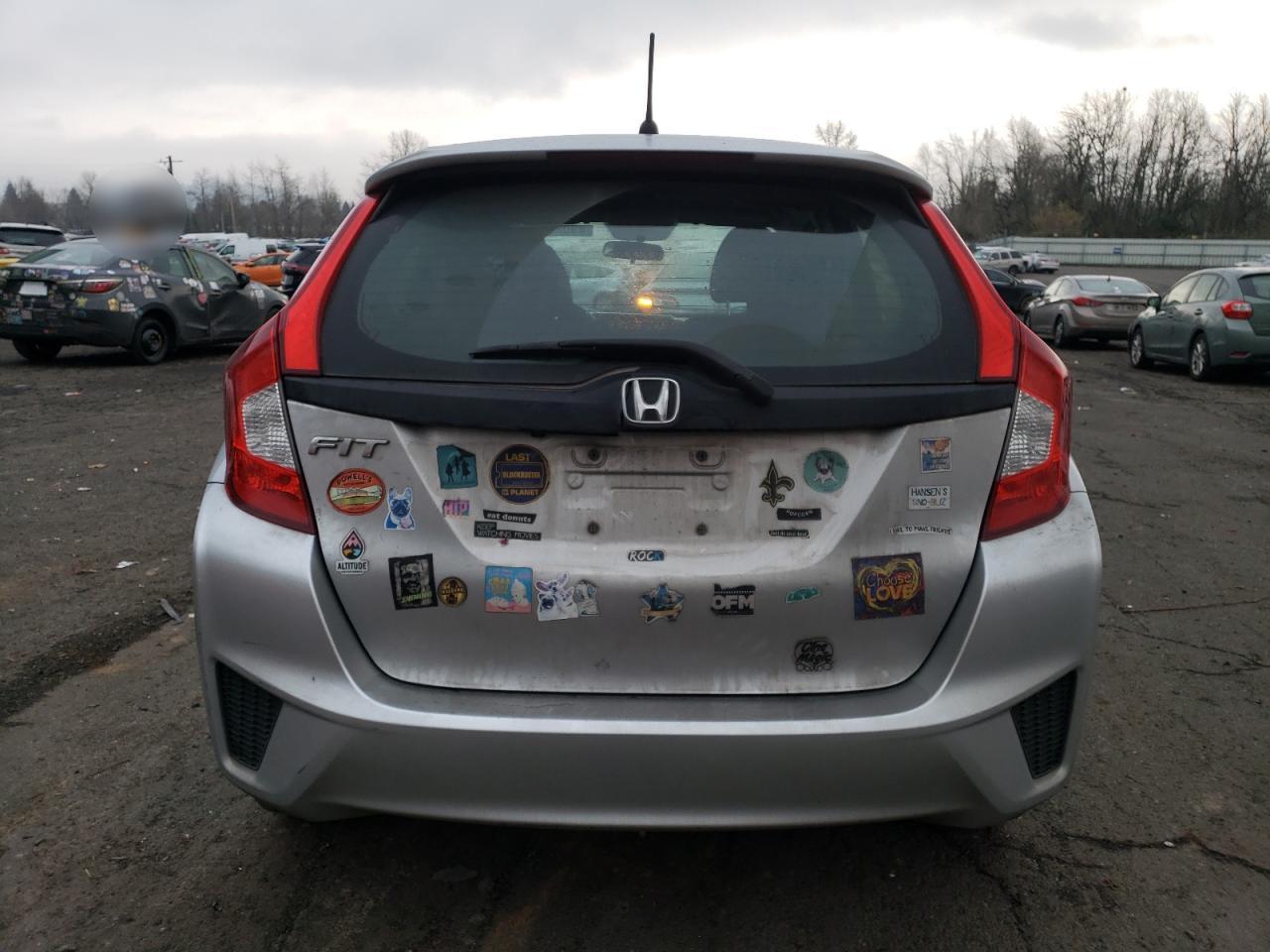 2015 Honda Fit VIN 3HGGK5H53FM712791 Copart auction photo, side damage thumbnail 6
