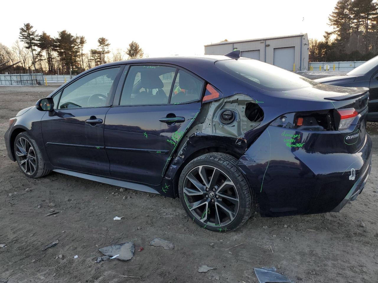 2020 Toyota Corolla VIN JTDS4RCE1LJ005165 Copart auction photo, rear end damage thumbnail 2