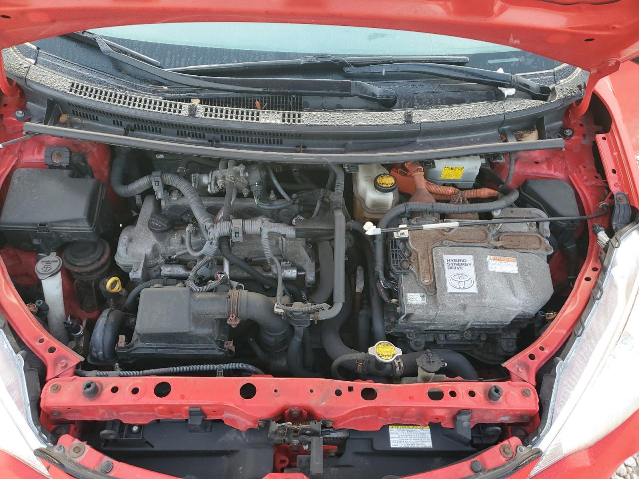 2013 Toyota Prius VIN JTDKDTB38D1538726 Copart auction photo, hail damage thumbnail 11