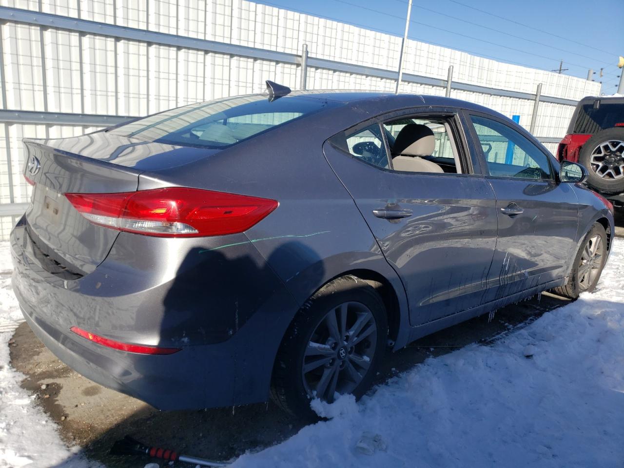 2018 Hyundai Elantra VIN 5NPD84LF8JH258305 Copart auction photo, vandalism / side damage thumbnail 3