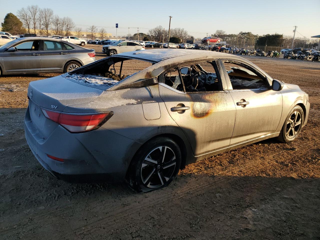 2024 Nissan Sentra VIN 3N1AB8CVXRY245477 Copart auction photo, burn - interior damage thumbnail 3