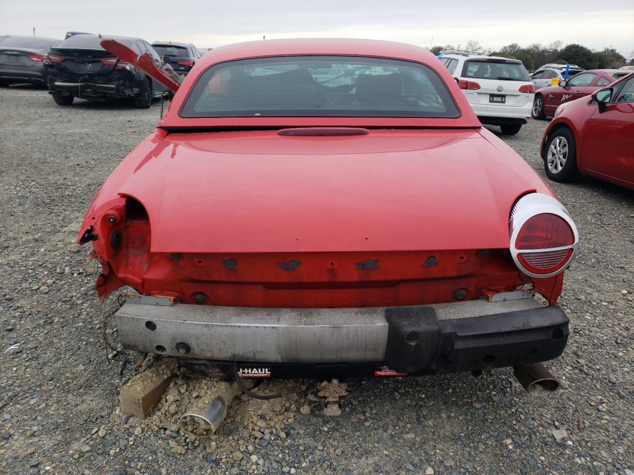 2004 Ford Thunderbird VIN 1FAHP60A84Y112374 Copart auction photo, side / rear end damage thumbnail 6