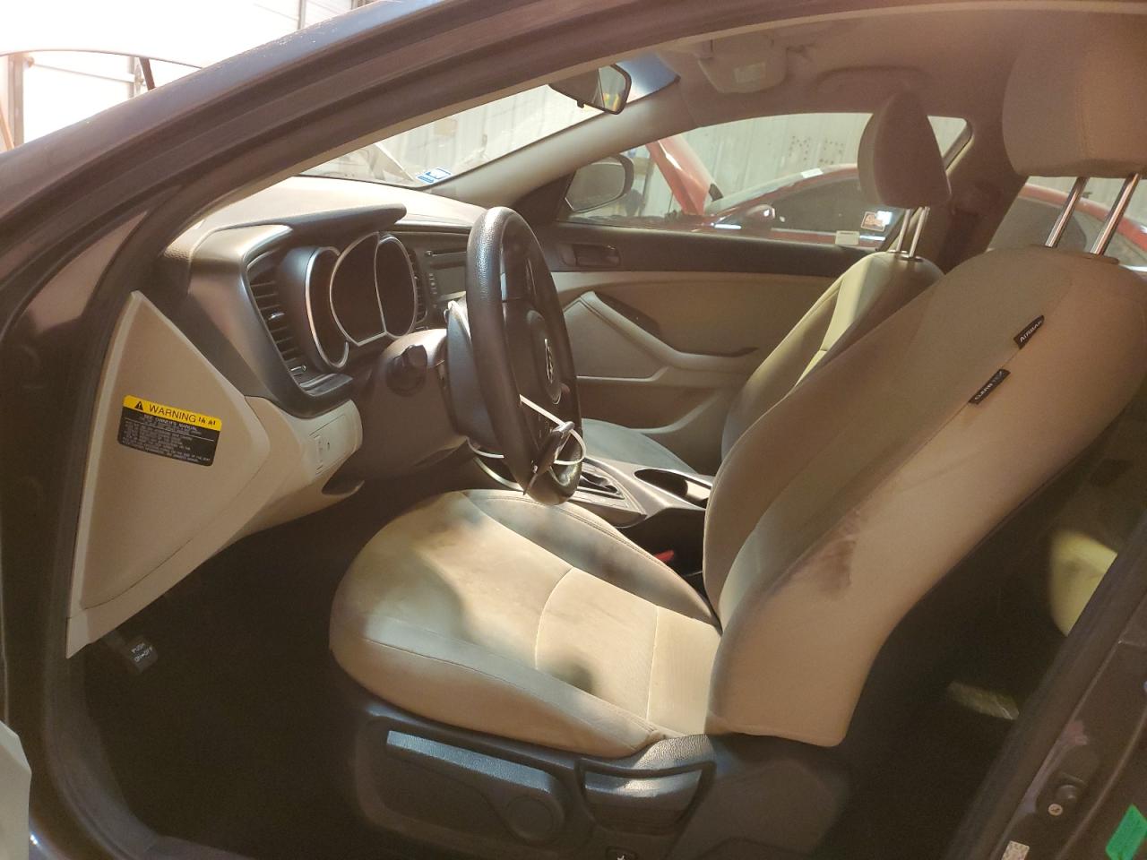 2015 KIA Optima VIN KNAGM4A79F5620506 Copart auction photo, front end / side damage thumbnail 7
