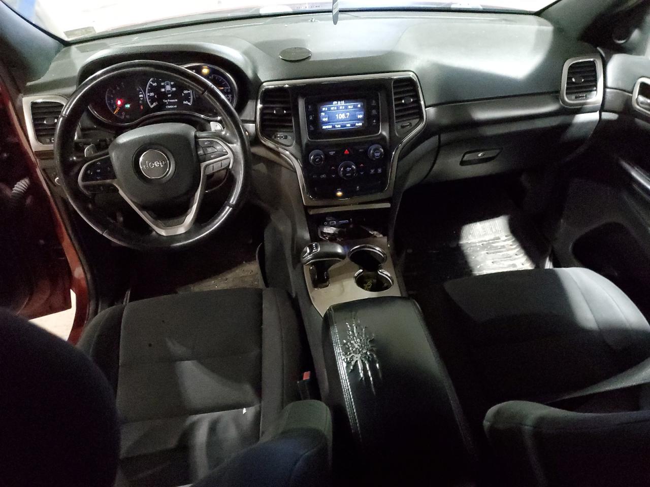 2014 Jeep Grand Cherokee VIN 1C4RJFAGXEC237331 Copart auction photo, front end / side damage thumbnail 8