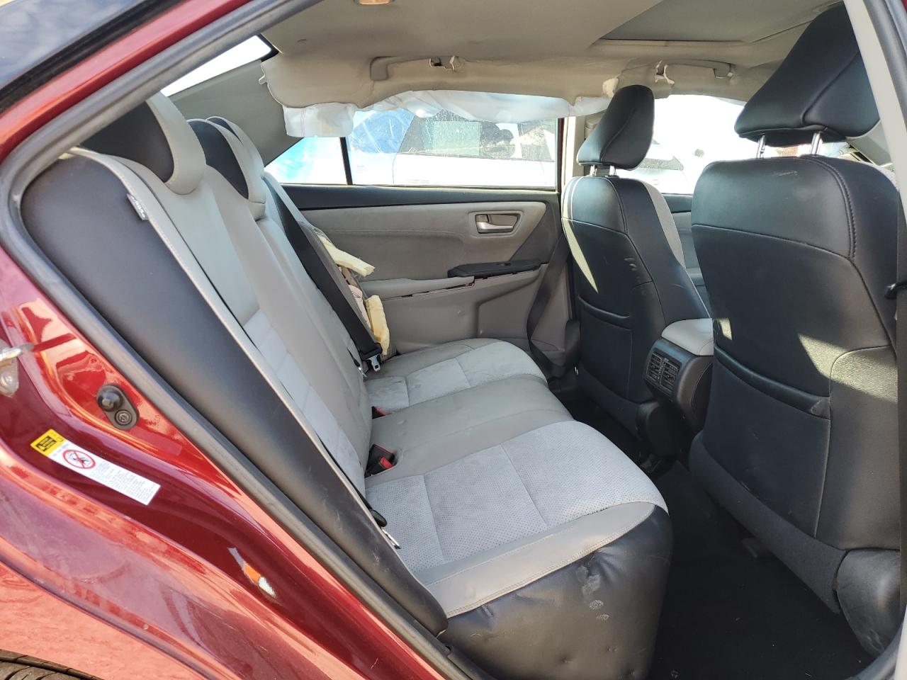 2015 Toyota Camry VIN 4T1BK1FK0FU554749 Copart auction photo, side / rear end damage thumbnail 10