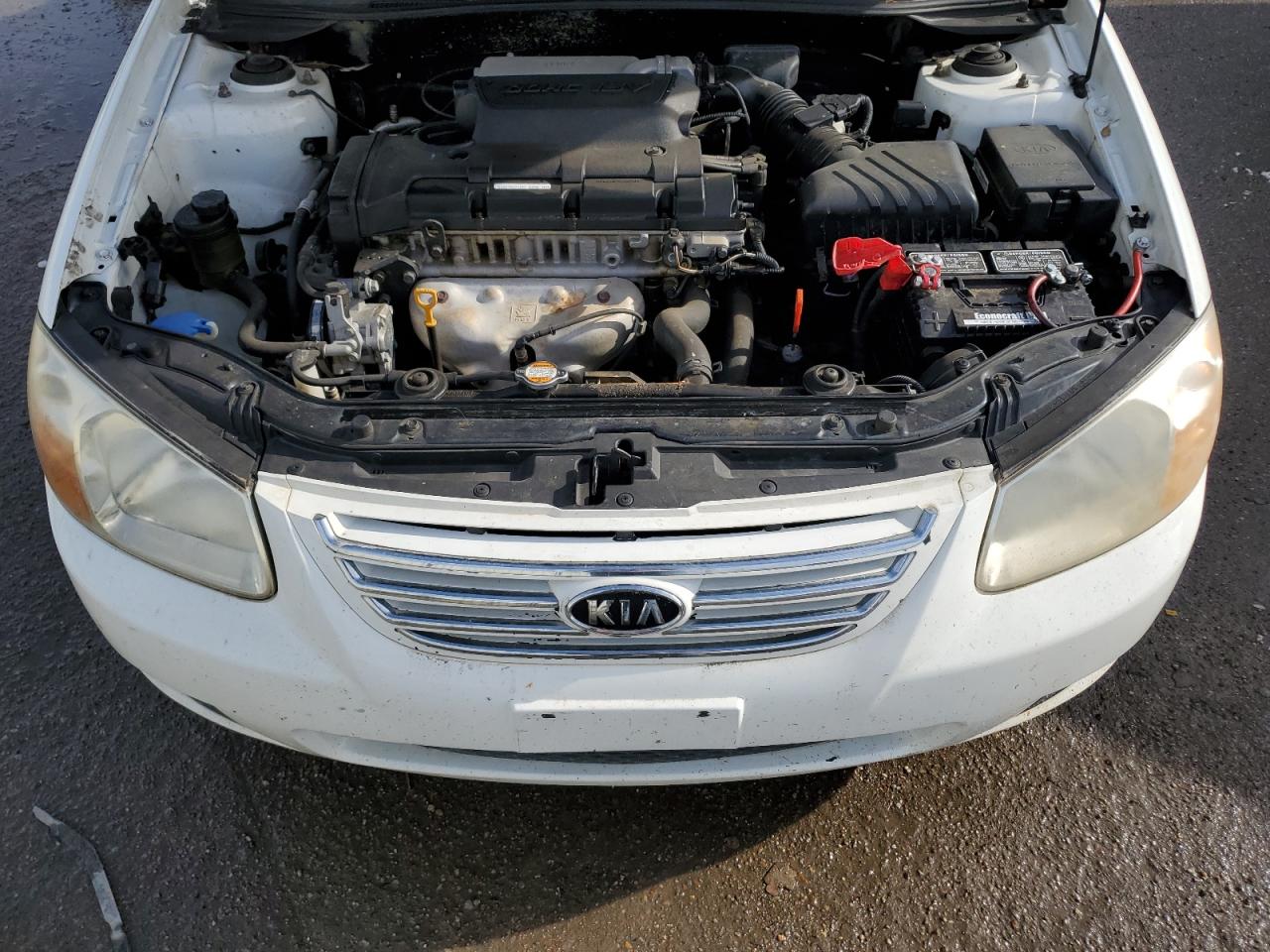 2007 KIA Spectra VIN KNAFE121875474196 Copart auction photo, rear end damage thumbnail 11
