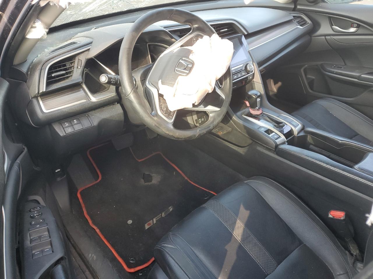 2020 Honda Civic VIN 19XFC1F76LE010037 Copart auction photo, front end / top/roof damage thumbnail 8