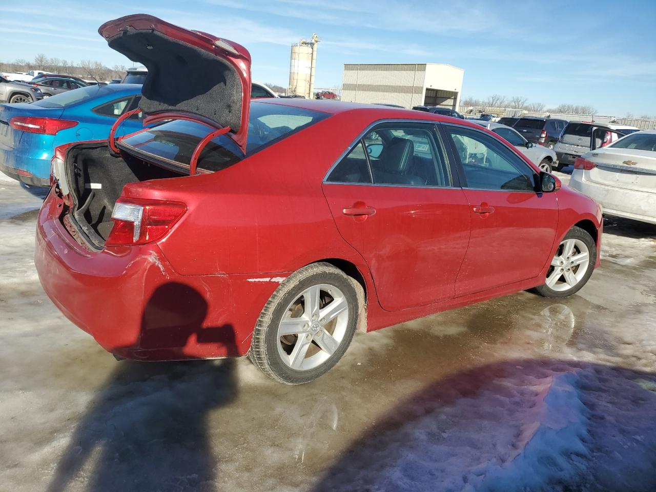 2014 Toyota Camry VIN 4T1BF1FK6EU817944 Copart auction photo, rear end damage thumbnail 3
