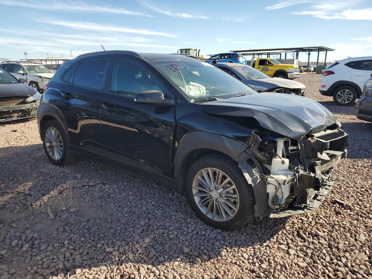 2018 Hyundai Kona VIN KM8K22AA6JU148469 Copart auction photo, front end damage thumbnail 4