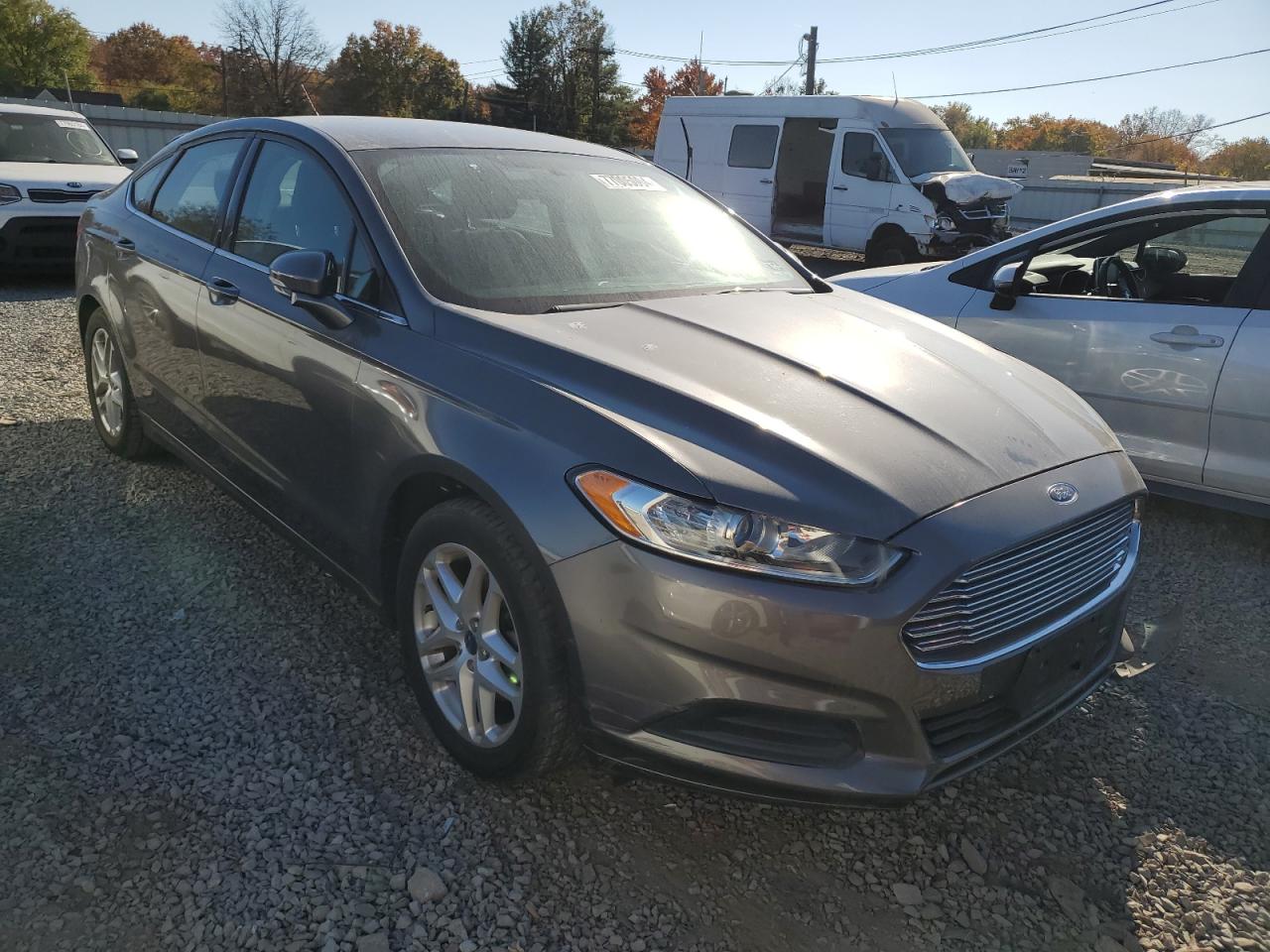 2014 Ford Fusion VIN 1FA6P0H77E5361748 Copart auction photo, front end / side damage thumbnail 4