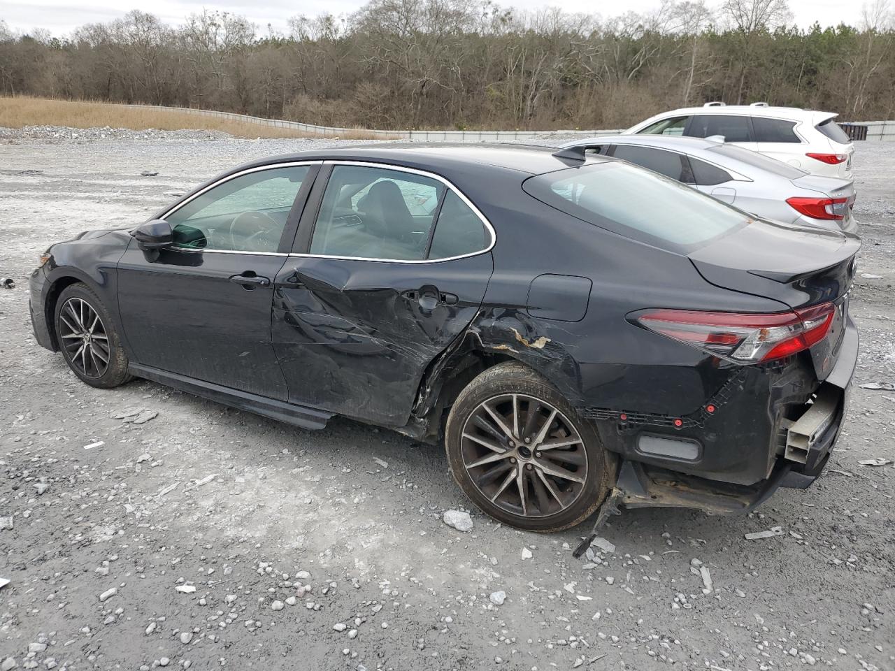 2021 Toyota Camry VIN 4T1G11AK9MU413286 Copart auction photo, rear end / side damage thumbnail 2