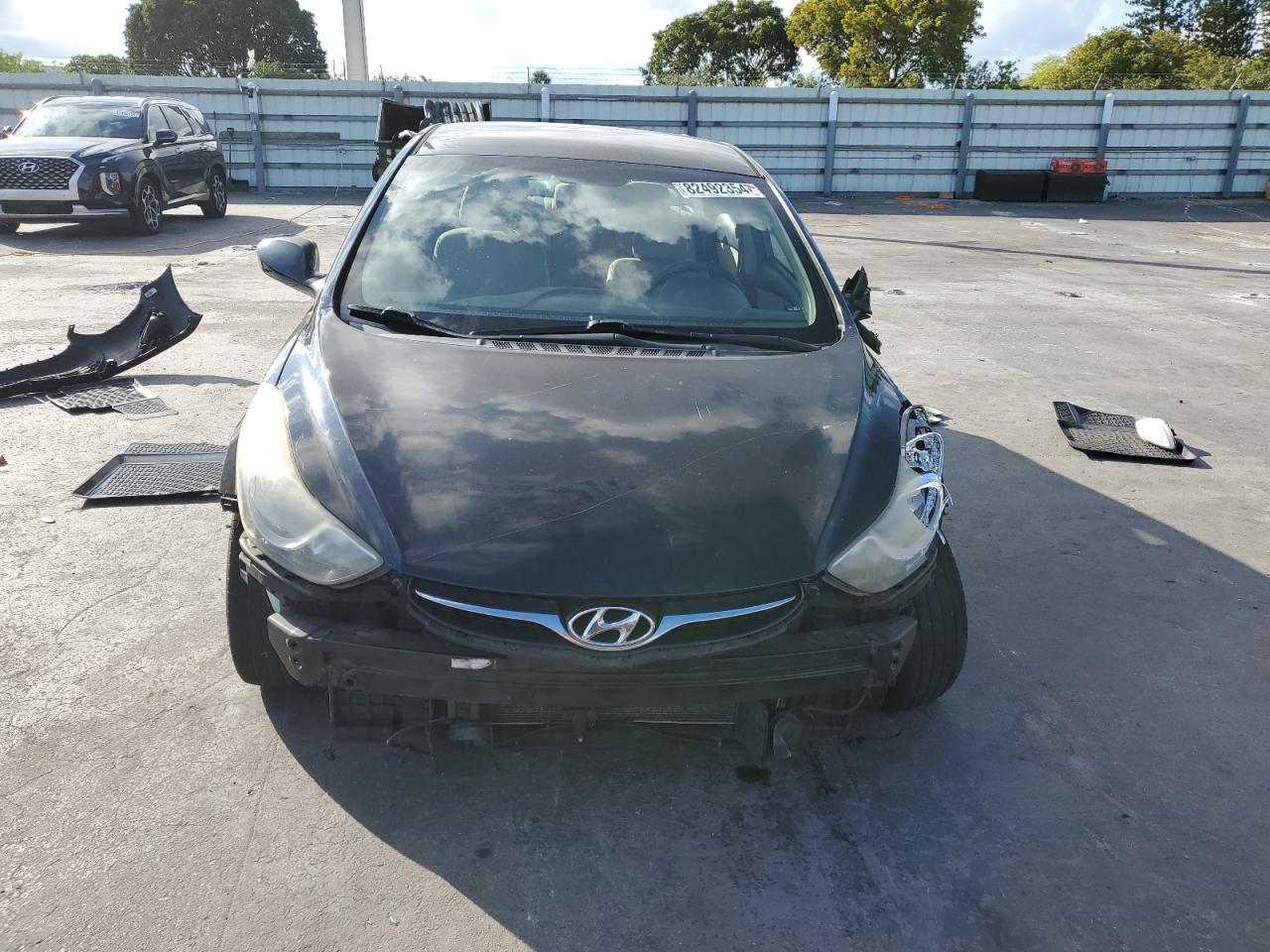 2013 Hyundai Elantra VIN 5NPDH4AE3DH160488 Copart auction photo, front end / undercarriage damage thumbnail 5