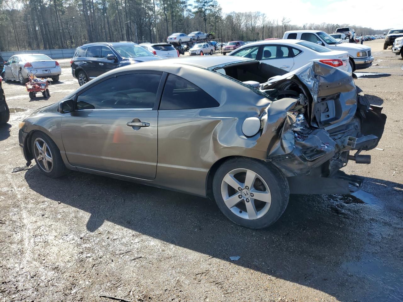 2006 Honda Civic VIN 2HGFG128X6H551668 Copart auction photo, rear end damage thumbnail 2