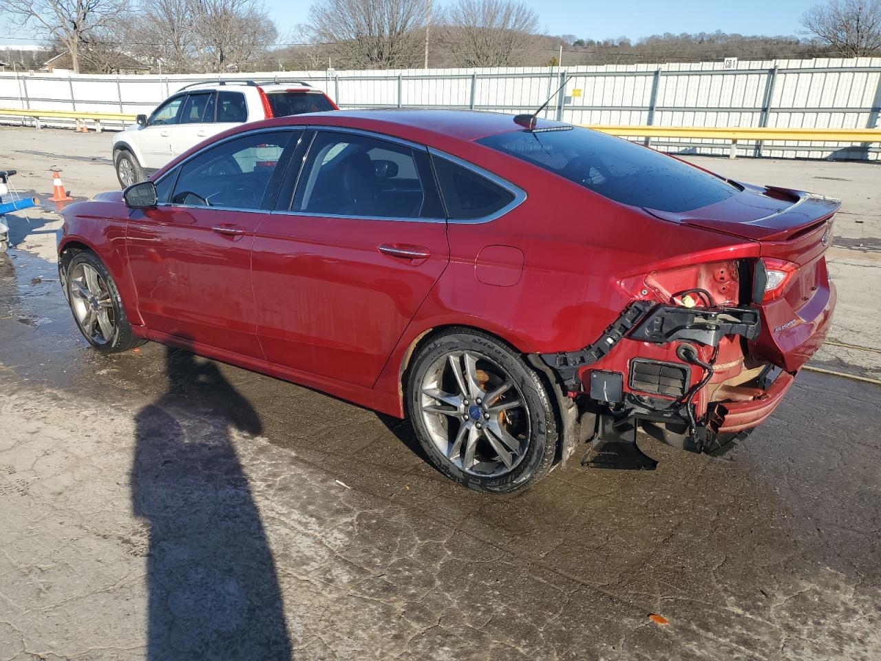 2015 Ford Fusion VIN 3FA6P0K93FR141600 Copart auction photo, rear end / front end damage thumbnail 2