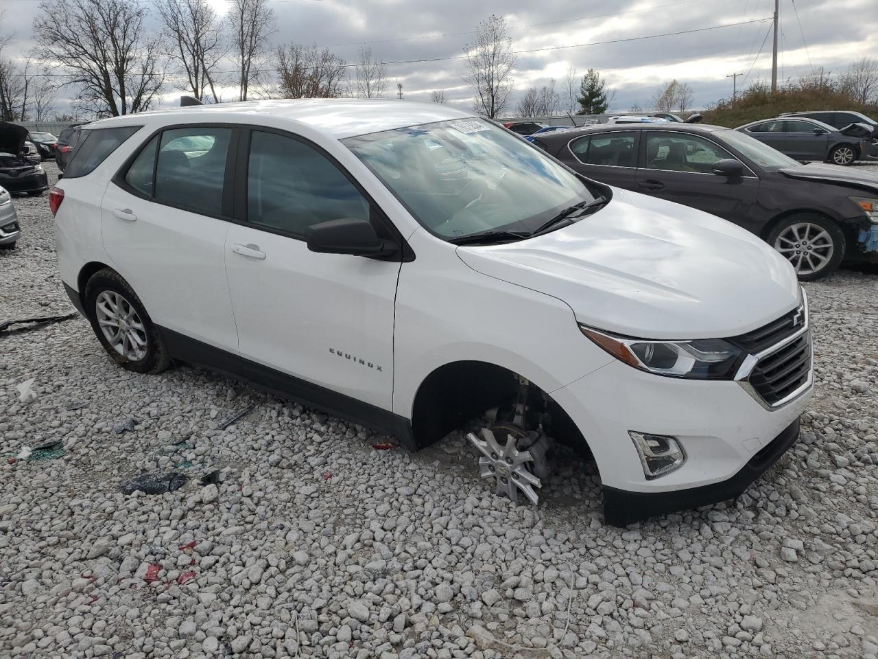 2020 Chevrolet Equinox VIN 3GNAXHEV0LS623397 Copart auction photo, side damage thumbnail 4