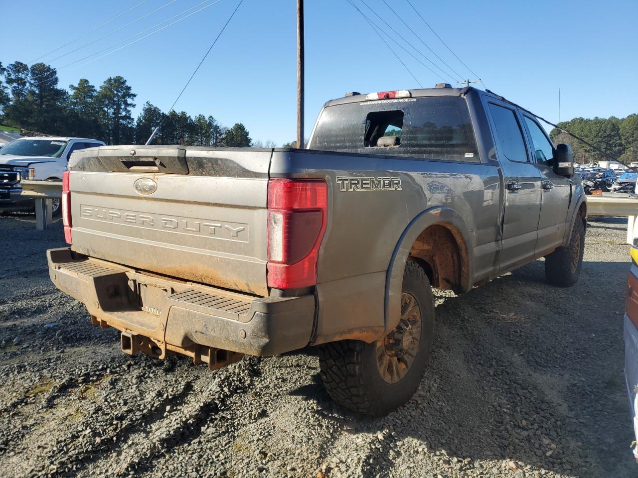 2021 Ford F250 VIN 1FT8W2BT2MEC85071 Copart auction photo, rear end / front end damage thumbnail 3