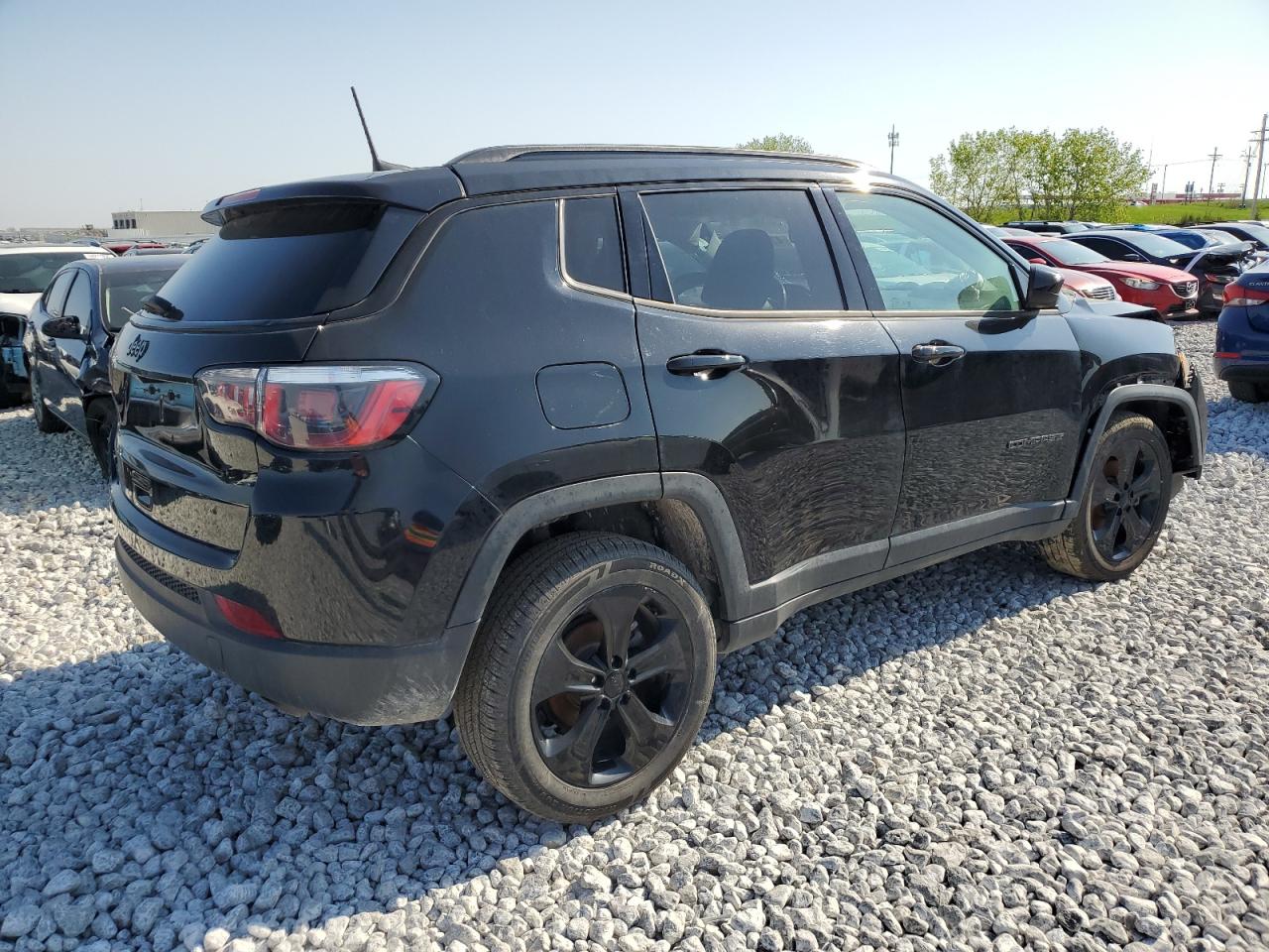 2020 Jeep Compass VIN 3C4NJDBB0LT100664 Copart auction photo, front end / hail damage thumbnail 3