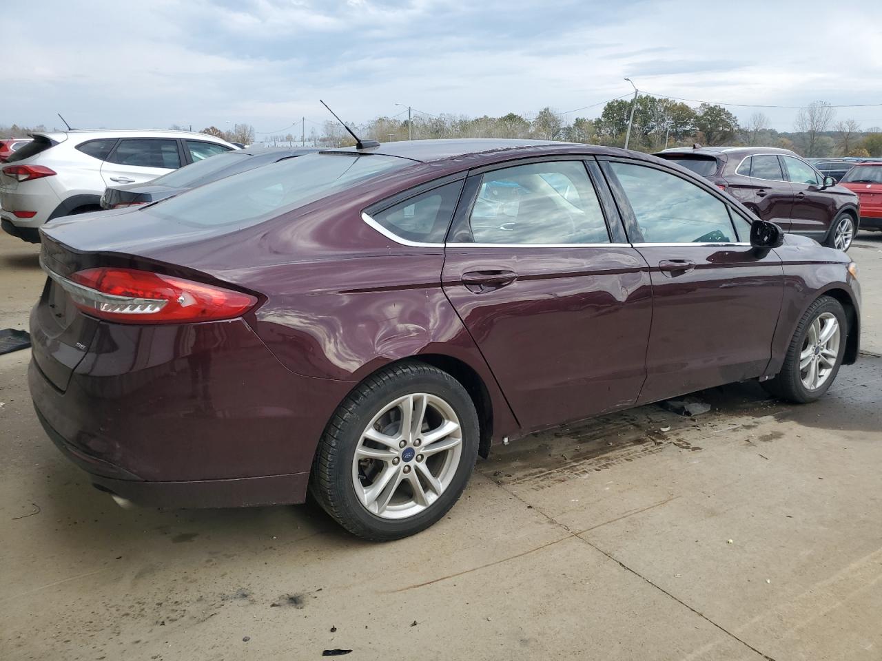 2018 Ford Fusion VIN 3FA6P0H77JR166109 Copart auction photo, side damage thumbnail 3
