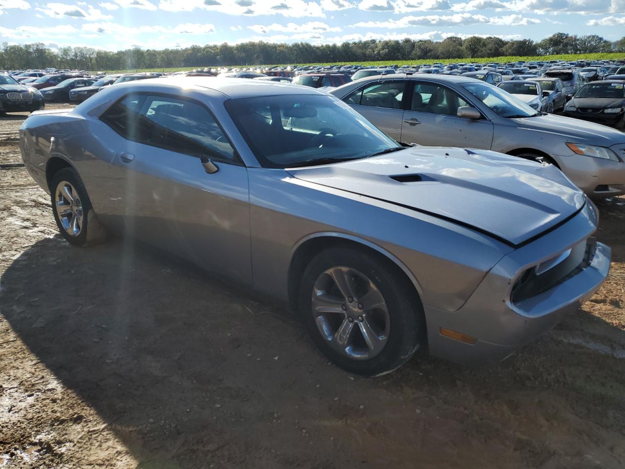 2014 Dodge Challenger VIN 2C3CDYAG1EH304098 Copart auction photo, front end / side damage thumbnail 4