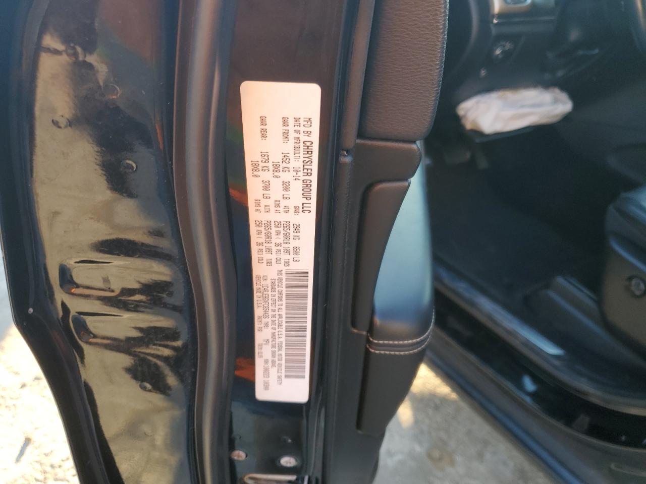 2015 Jeep Grand Cherokee VIN 1C4RJEBGXFC654426 Copart auction photo, front end damage thumbnail 14