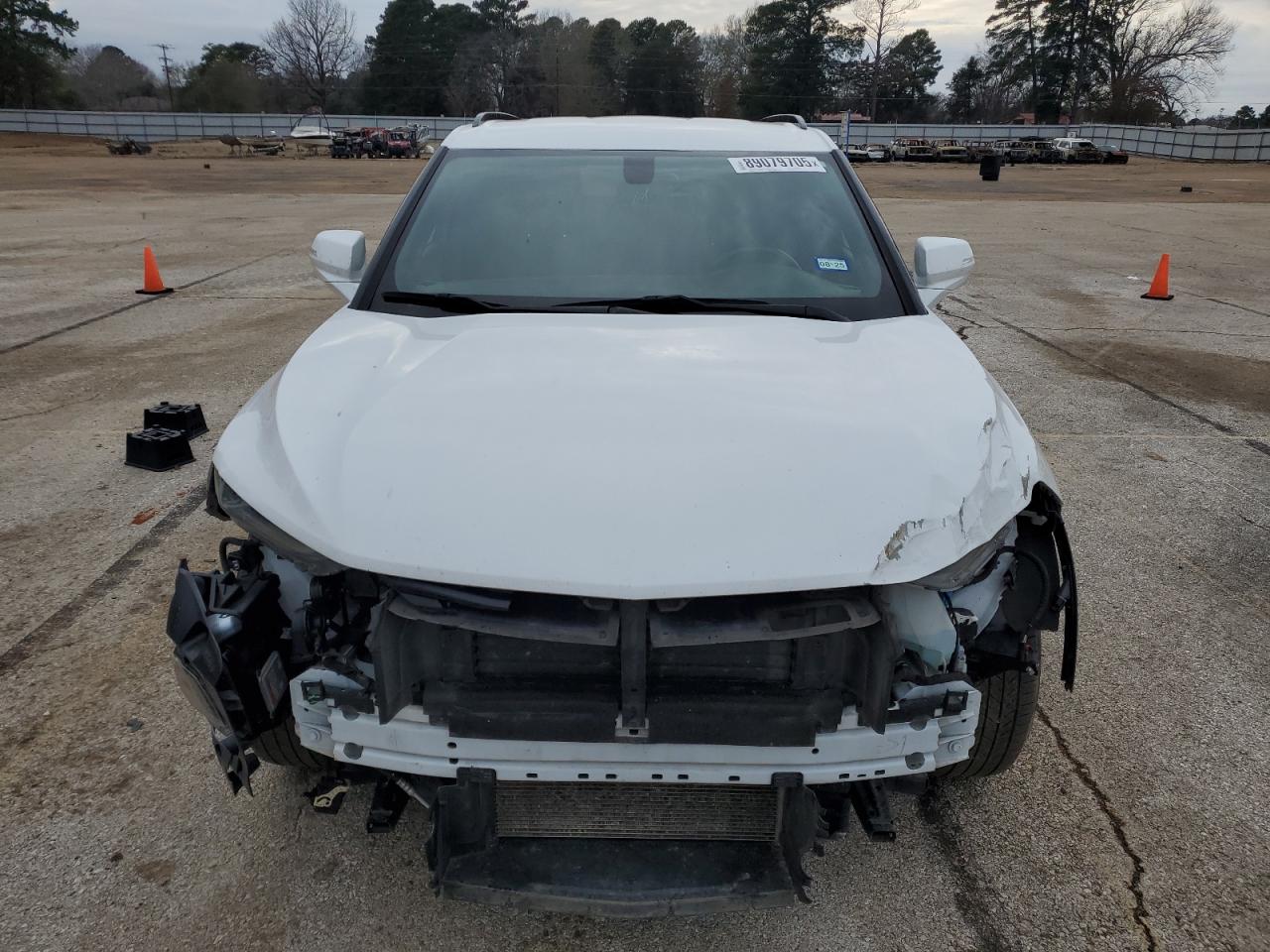 2019 Chevrolet Blazer VIN 3GNKBBRA2KS684255 Copart auction photo, front end damage thumbnail 5