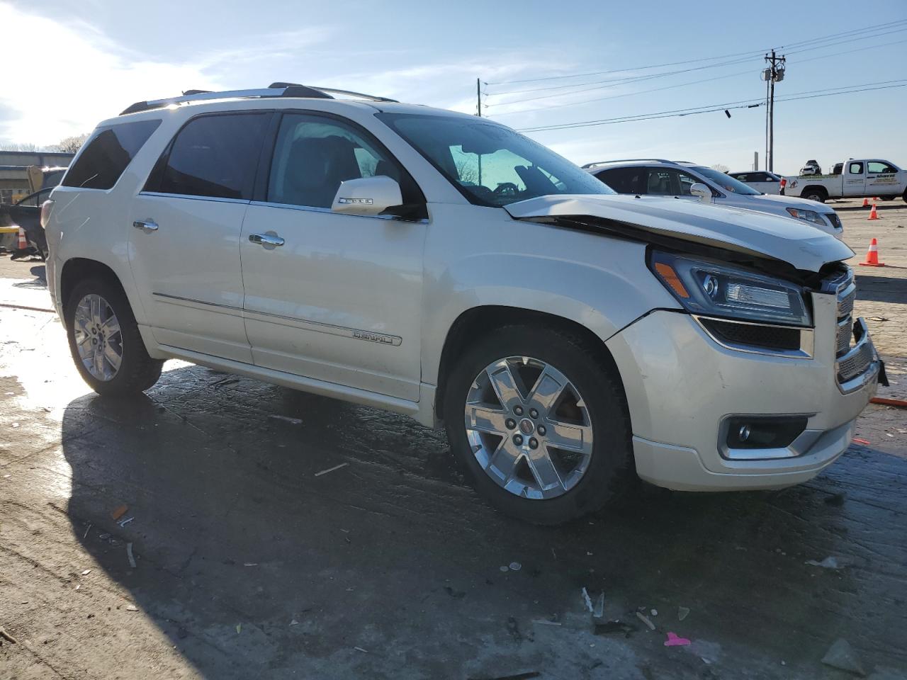 2014 GMC Acadia VIN 1GKKRTKDXEJ263666 Copart auction photo, side / front end damage thumbnail 4