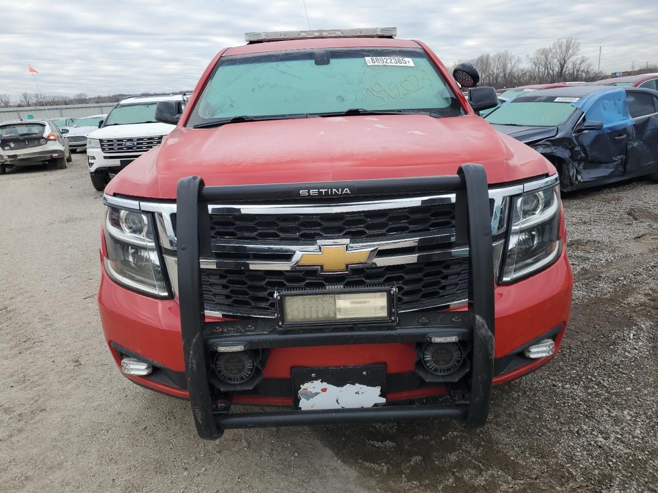 2019 Chevrolet Tahoe VIN 1GNSKFEC9KR392023 Copart auction photo, rear end / side damage thumbnail 5